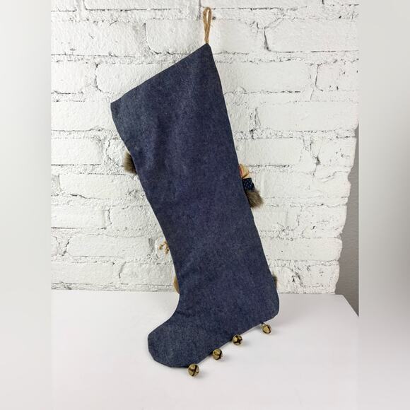 House Hatten Vintage Stockings - Etsy Vintage Handmade House Hatten Primitive Folk Art Santa Stocking